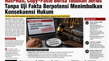 Hati-Hati, Copy-Paste Berita Tuduhan Serius Tanpa Uji Fakta Berpotensi Menimbulkan Konsekuensi Hukum